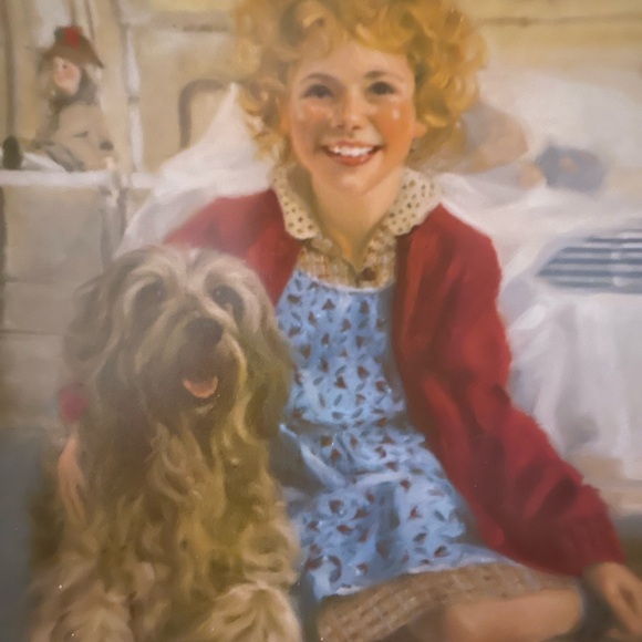 Edwin M Knowles China Company Annie & Sandy Collector Plate Painted By W Chamber - Picture 2 of 10